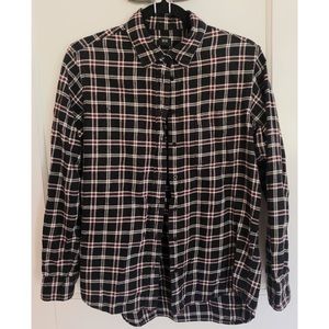 Black and Burgundy Flannel